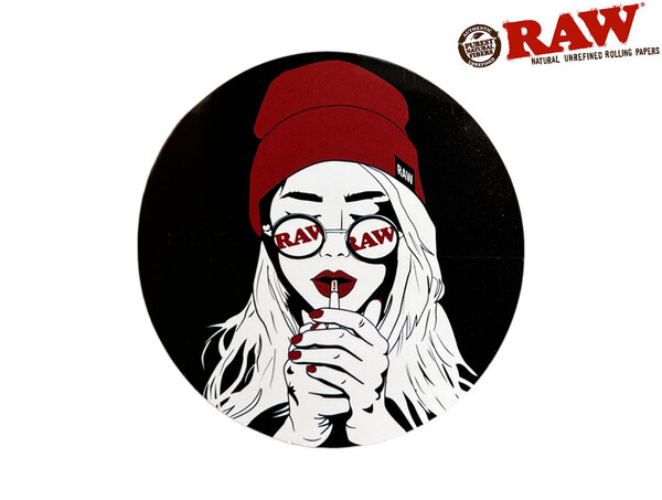 RAW ロウ ステッカー ART DECO GIRL 巻き紙 巻紙 ローリングペーパー ジョイント ボング ハイタイムズ マリファナ 大麻 thc