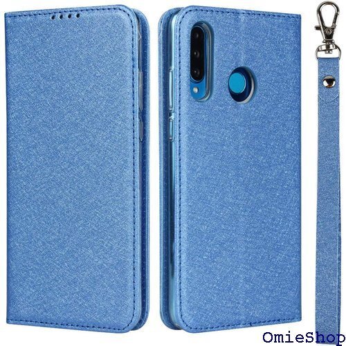 ファーウェイ Huawei P30 Lite 6.15 カード収納 マグネット 耐衝撃 滑り止め 5色 ブルー 177