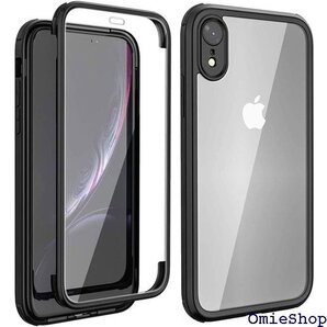 iPhone XR ケース 第3世代 iPhone X Max フルボディ全面保護ケース 6.1インチ ブラック 204