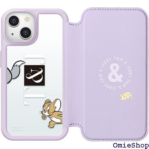 Premium Style iPhone 13用 ガラ トムとジェリー/パープル PG-WGF21K01TAJ 441