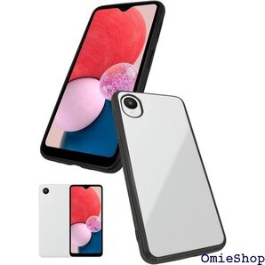 シズカウィル Galaxy A23 5G クリアケース ドメッキ加工 クリア ケース ブラック×クリア 1個入り 957