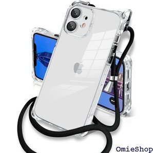 iphone 12mini ケース クリア 斜めがけ ケース 保護 12mini ケース 5.4インチ用 透明 1148