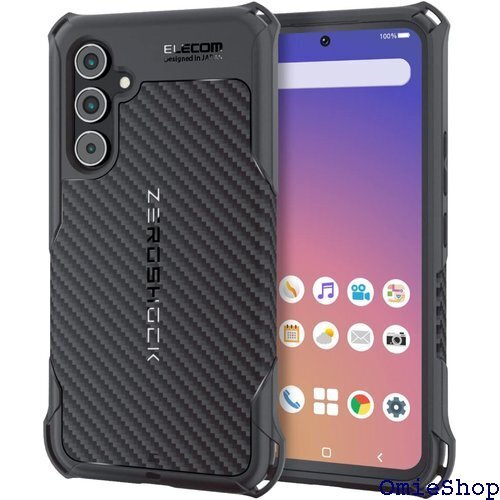 エレコム Galaxy A54 5G SC-53D S ラップホール付き ブラック PMWG233ZEROGBK 1187