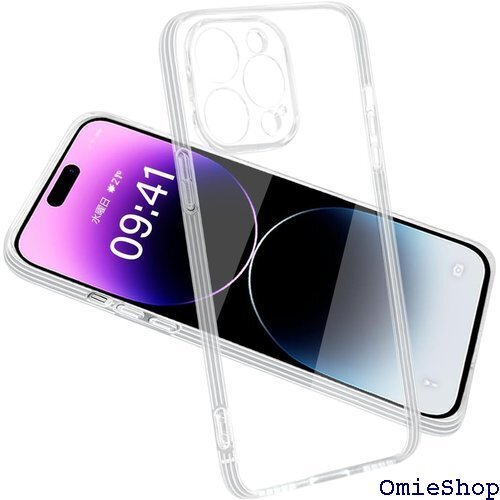 iPhone14Pro ケース クリア 透明 軽量薄型 レンズ保護 黄ばまない ストラップホール付き 保護カバー 1233