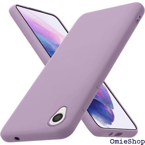 Galaxy A22 5G ケース シリコン 耐衝撃 り良い 指紋防止 滑り防止 紫 4-sam a22-09 1464