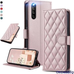 UnivoColors Sony Xperia 10 液晶全面保護 レンズ保護 ストラップ付属 ゴールドピンク 1606