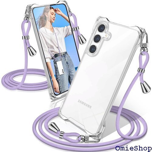 Samsung Galaxy A54 5G ケース ク ッションデザイン PC TPUバンパー 軽 薄 パープル 1709
