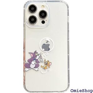iPhone14 用 ケース トムとジェリー iPho ワイヤレス充電対応 iPhone13/14用 透明 A 1780
