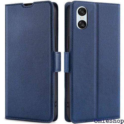 Xperia 10 VI SO-52E / SOG14 ザー スタンド機能 薄型 軽量 耐衝撃 全面保護 ブルー 1864