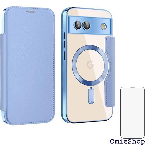 REHOOF google pixel8a 用 ケース 薄型 防塵 耐衝撃 全面保護 スマホカバー ライトブルー 2065