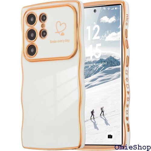 ZTOFERA Samsung Galaxy S24 ス 女子 女性 携帯カバー ワイヤレス充電対応 ホワイト 2083