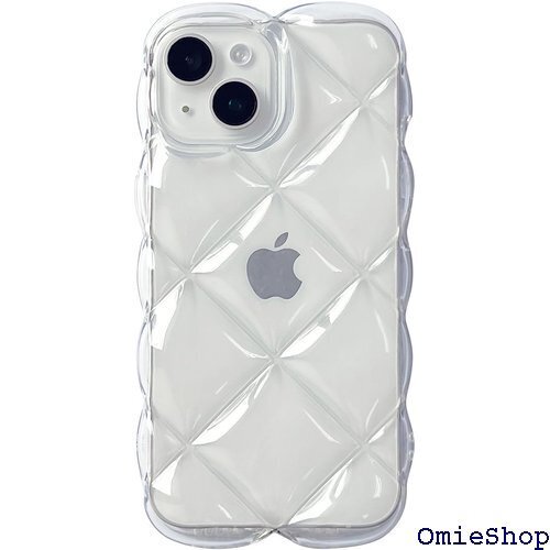 サンクレスト キルティング クリアケース オーロラシー for iPhone15/14/13 i37FIJS13 2104