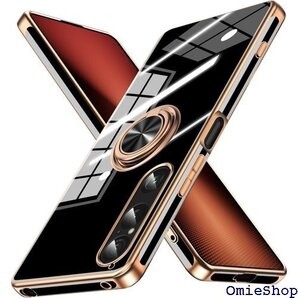 Xperia 1VI 用 ケース リング 耐衝撃 tp プホール付き 一体型 カバー 黒 3-XP1 VI-01 2215
