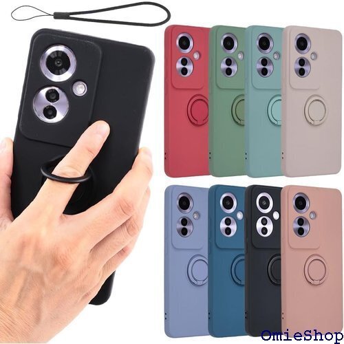 OPPO Reno11 A ケース シリコン リング イル Y!mobile ブラック B076OR11ABK 2227
