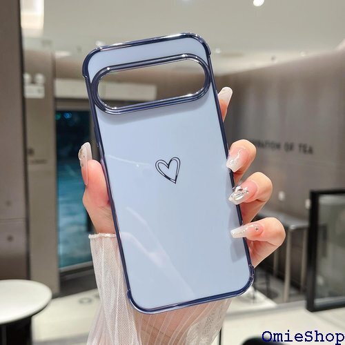 ZTOFERA Google Pixel 9 用 ハー パターン スマホケース ワイヤレス充電対応 シエラブルー 2246