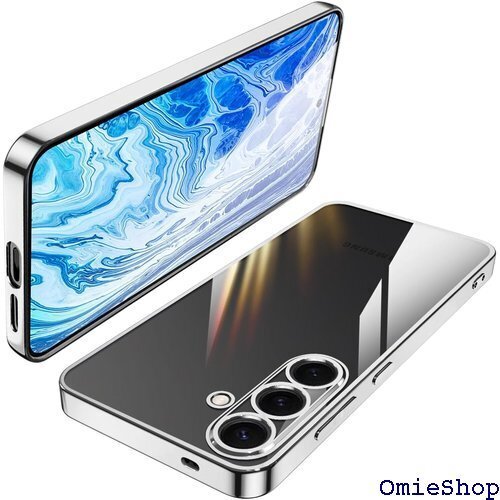 Galaxy S25 ケース クリア SC-51F 耐 ラクシーS25 スマホケース ラップホール付き シルバー 2558
