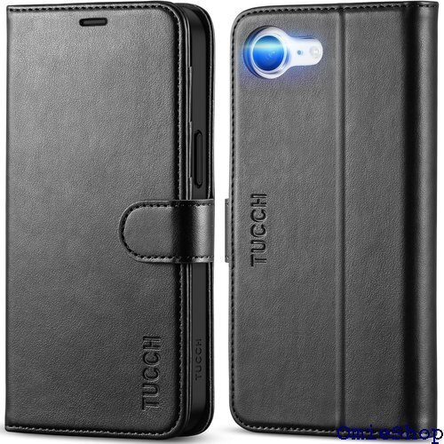 TUCCH iPhone 16e 対応 ケース 手帳型 5年発売 6.1インチ アイフォーン16e対応 ブラック 2588
