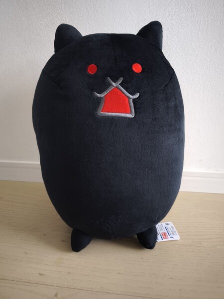 ★ 希少 レア 未使用 ★ にゃんこ大戦争 BIGぬいぐるみ 殺意のタンクネコ ぬいぐるみ 殺意 ネコ ねこ 黒 ブラック タンク 約38センチ 特大