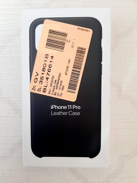 アップル 純正 iPhone 11 Pro レザーケース・ブラック