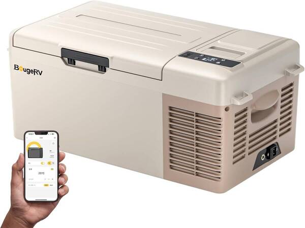 BougeRV CLB 15L ポータブル冷蔵庫 -20°C ~ +20°C 車載冷蔵冷凍庫 キャンプ アウトドア 釣り アプリ対応 保冷ボックス