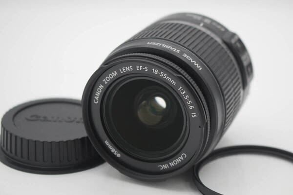 新品級◆Canon キヤノン EF-S 18-55mm F3.5-5.6 IS◆7307-0512