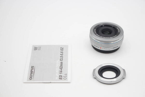送料無料◆OLYMPUS オリンパス M.ZUIKO DIGITAL 14-42mm F3.5-5.6 EZ ED◆自動開閉式キャップ付♪2785-0514