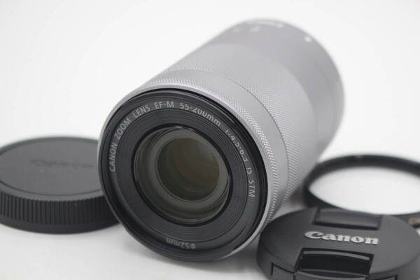 新品級◆Canon キヤノン EF-M 55-200mm F4.5-6.3 IS STM◆1850-0521