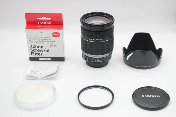 極上品◆Canon キヤノン EF-S 18-200mm F3.5-5.6 IS◆5592-0529