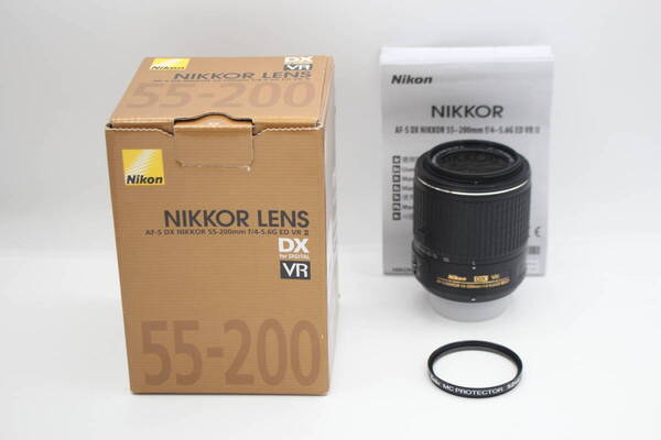 極上品◆Nikon ニコン AF-S DX NIKKOR 55-200mm F4-5.6 G ED VR II◆5168-0530