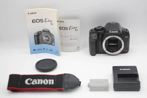 送料無料◆Canon キャノン EOS Kiss X2 ボディ◆シャッター回数6658回のみ♪7064-0530