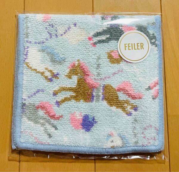 ラブラリーバイフェイラー ラブラリーモクバ ハンカチポーチ ペールブルー(WEB限定) FEILER