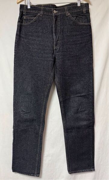 90s Levi's リーバイス 505 先染め ブラック 黒 デニム パンツ W34 L34 USA製 ジッパーフライ ジーンズ
