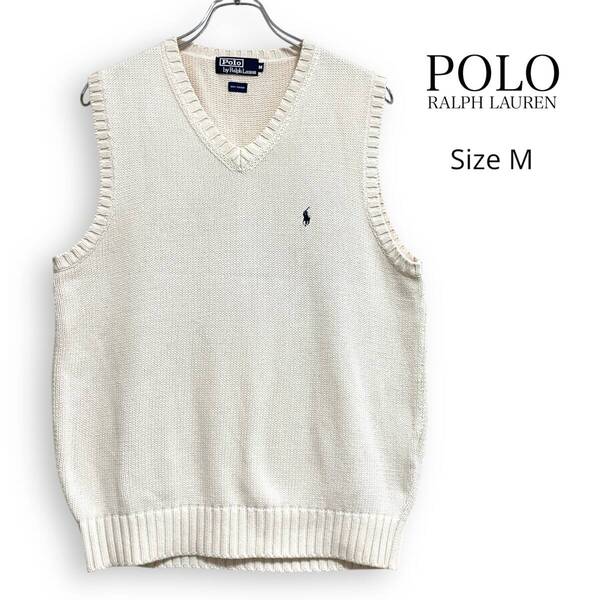 POLO RALPH LAUREN ポロ ラルフローレン ニット コットン ベスト M