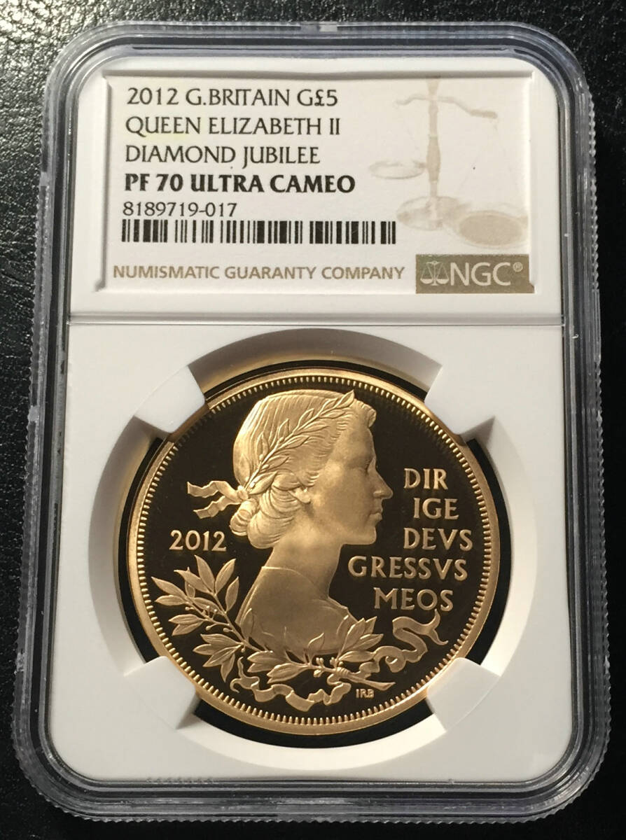 2012 ダイヤモンドジュビリー ピエフォー5ポンド銀貨 NGC PF68UC② 2012 ダイヤモンドジュビリー ピエフォー5ポンド銀貨 NGC PF68UC②