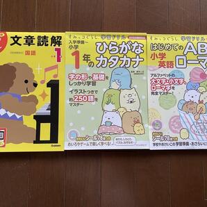 X5051 毎日のドリル 文章読解 ひらがなカタカナ小学1年生 3冊まとめ売り