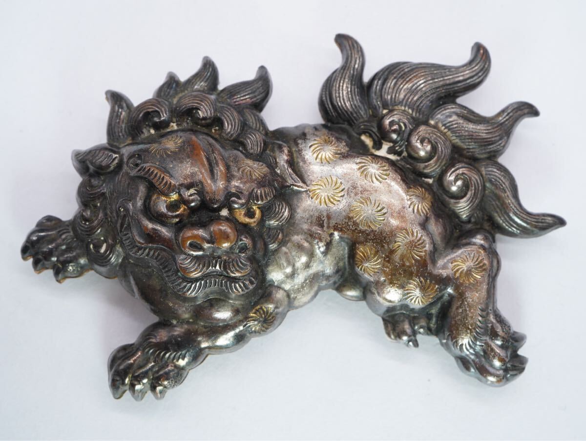骨董 金獅子 帯留め Yahoo!オークション -「獅子」(帯留め) (和装小物)の落札相場