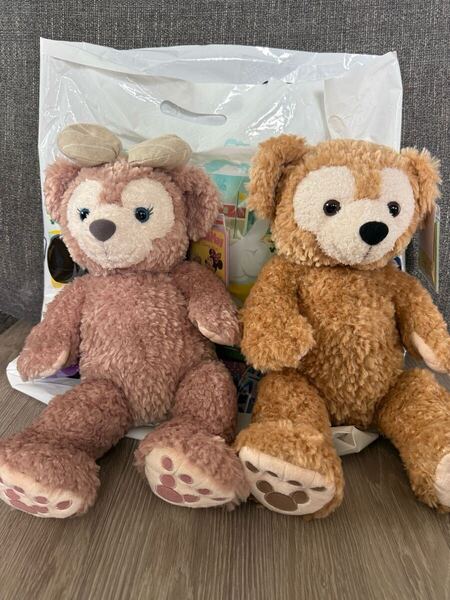 【送料無料】Disney ダッフィー&シェリーメイぬいぐるみセット Sサイズ