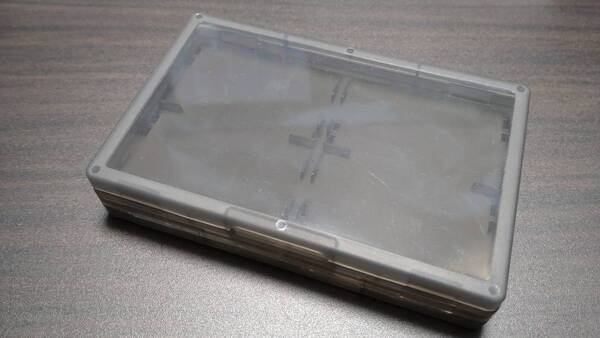 【新品未使用】ゲームボーイアドバンス ソフトケース clear black ソフト8本収納可能 ips gba 任天堂 #0507