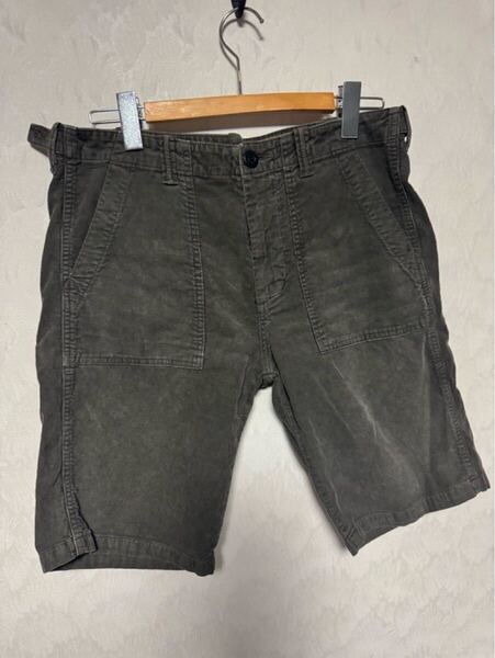FREE CITY フリーシティ コーデュロイ ショートパンツ W32 日本製 ダークブラウン 美品
