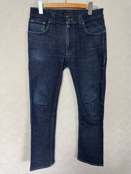 ヌーディージーンズ THINFINN シンフィン W31L32 ORG DRY DARK GREY