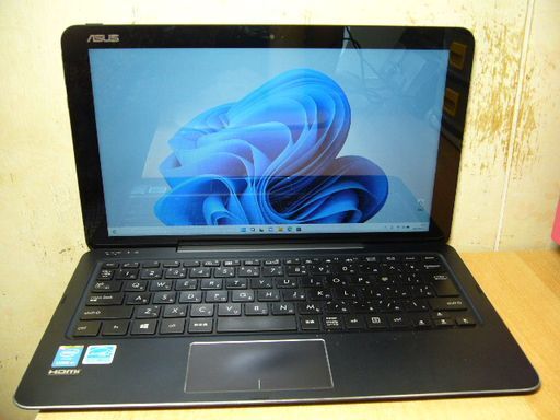 ★月末特価★a2016 12(1920x1080) 液割 2in1タブ ASUS TransBook T300CHI-5Y10 CoM/128GB/4GB/キーボード/Win11