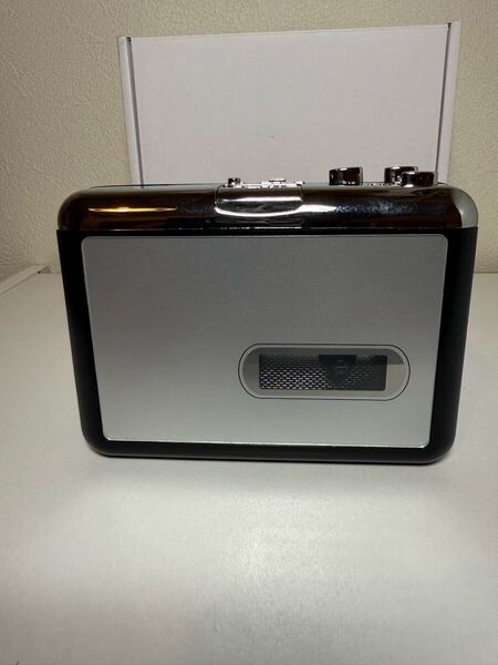 【未使用】ポータブルカセットテープ変換器プレーヤー MP3 USB録音再生 2Way電源 昭和平成レトロ デジタルランド DL-YU285