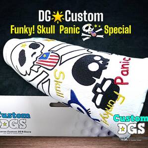 最新Ver.★迫力!★ファンキー・スカルパニック★ホワイトヘッドカバーマグネットDGS Custom