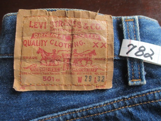A782送料無料【29】コレクション放出 ビンテージ 501xx Levis リ