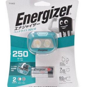 エナジャイザー ヘッドライト 250ルーメン HDL10 LEDヘッドライト 2ライトモード 防水