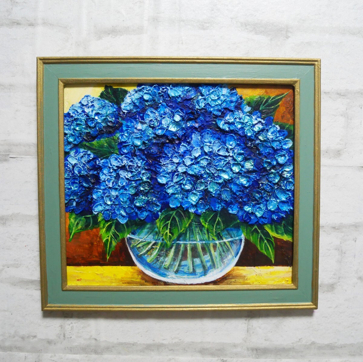 油絵 絵画 【紫の紫陽花】 | HIROSHI1990