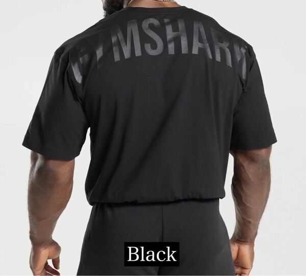 GymShark Power Tシャツ ジムシャーク トレーニングウェア Black サイズ M