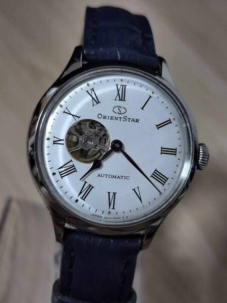 美品 ORIENT STAR オリエント 55C4-UAA0 革ベルト 純正 RK-ND0005S