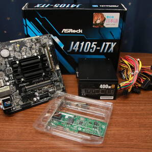 【動作確認済】ASRock J4105-ITX / メモリ8GB / SFX 80Plus Gold 400W / INTEL GIGABIT CT DESKTOP ADAPTER EXPI9301CT