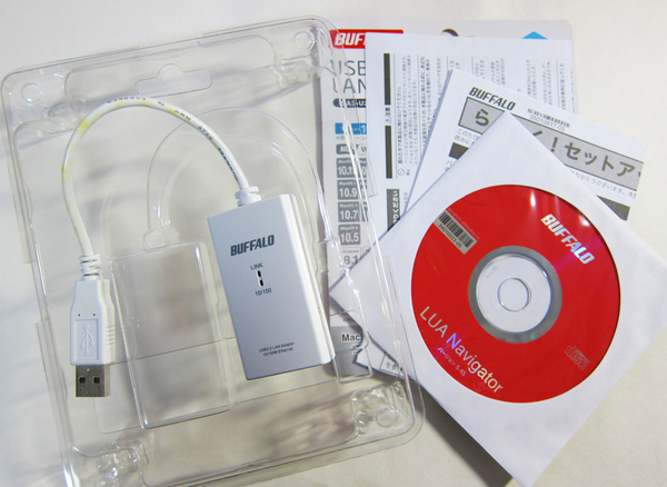 送料無料 動作確認済み 欠品無し / バッファロー LUA3-U2-ATX 10/100M USB 2.0用 有線LANアダプター / BUFFALO